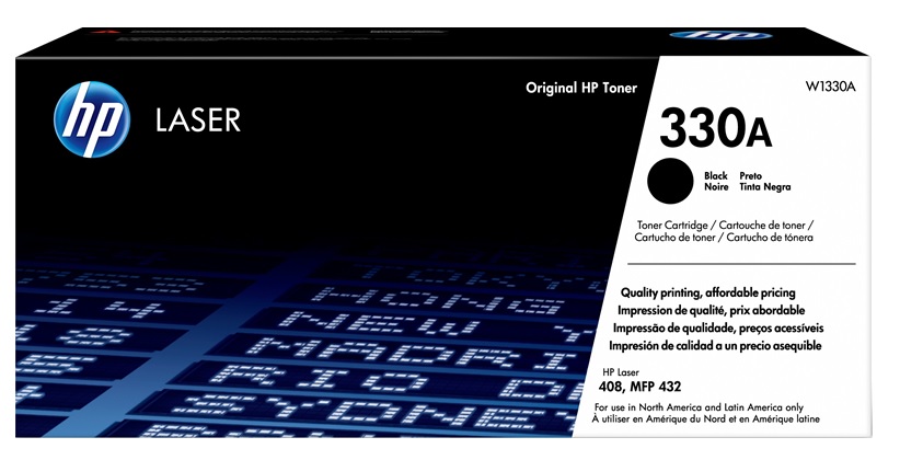 Toner para HP 408dn / HP 330A | 2402 - Toner W1330A para HP Laser 408dn. Rendimiento 5.000 Páginas al 5%.