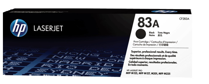 Toner para HP LaserJet Pro M201dw MFP / HP 83A | 2201 - Toner Original HP CF283A Negro. Rendimiento Estimado 1.500 Páginas con al 5%.