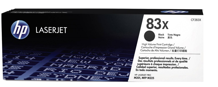 Toner HP 83X CF283X Negro / 2.2k | 2203 - Toner Original HP CF283X Negro. Rendimiento Estimado 2.200 Páginas con cubrimiento al 5%. 