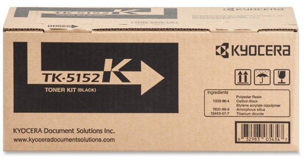 Toner Kyocera TK-5152K Negro / 12k | 2111 - Toner Original Kyocera TK 5152K Negro. Rendimiento Estimado: 12.000 Páginas al 5%. Impresoras Compatibles: Kyocera M6035cidn, M6535cidn P6035cdn. 