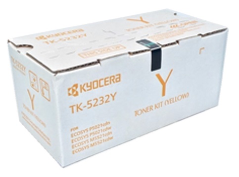 Toner Kyocera TK-5232Y / Amarillo 2.2k | 2311 / 1T02R9AUS0 - Toner Original Kyocera TK-5232Y Amarillo. Rendimiento 2.200 Páginas al 5%. FS-M5521cdw FS-P5021cdw  