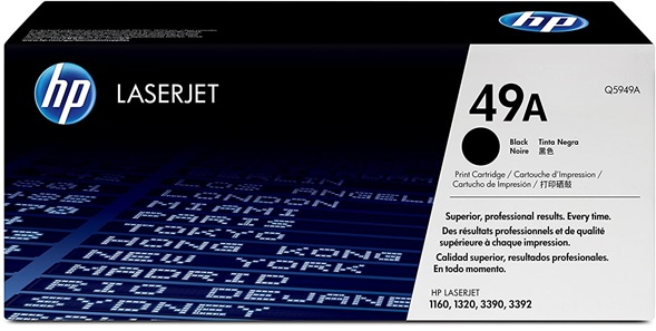 Toner para HP LaserJet 3392 / HP 49A | 2203 - Toner Original HP Q5949A Negro. Rendimiento Estimado 2.500 Páginas al 5%.
