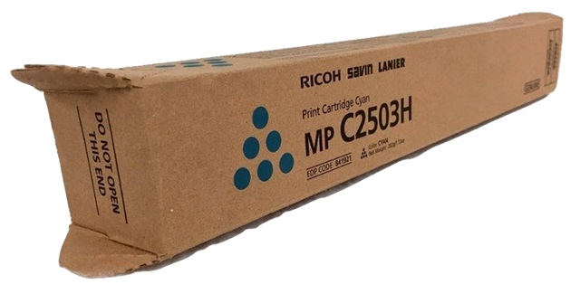 Toner Ricoh 841921 Cian / 9.5k | 2111 - Toner Original Ricoh MP C2503H Cian. Rendimiento Estimado 9.500 Páginas al 5%. MPC2503H