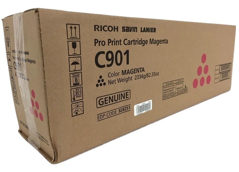 Toner Ricoh C901 / Magenta 63k | 2310 / 828251 - Toner Original Ricoh Type C901 Magenta. Rendimiento 63.000 Páginas al 5%. 828126 828183 Ricoh Pro C901 C901s 