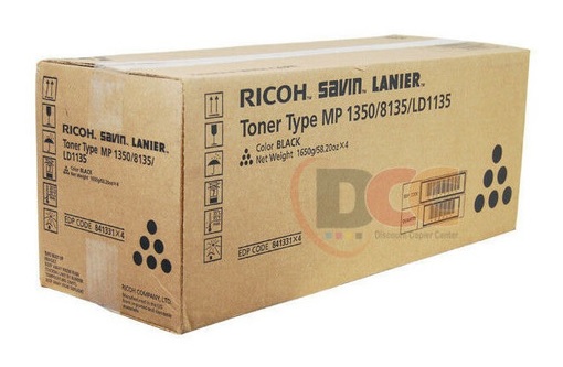 Toner Ricoh Type MP 1350 / Negro 60k | 2310 / 841331 - Toner Original Ricoh Type MP 1350 Negro. Rendimiento 60.000 Páginas al 5%. Ricoh MP 1100 MP 1350 MP 9000 906 907 1106 1356. 884994 828080 840004 884996 