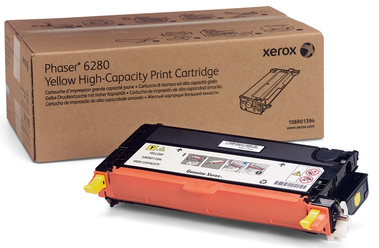 Toner Xerox 106R01402 / Amarillo 5.9k | 2312 / 106R1402 - Toner Original Xerox 106R01402 Amarillo. Rendimiento 5.900 Páginas al 5%. Xerox Phaser 6280 