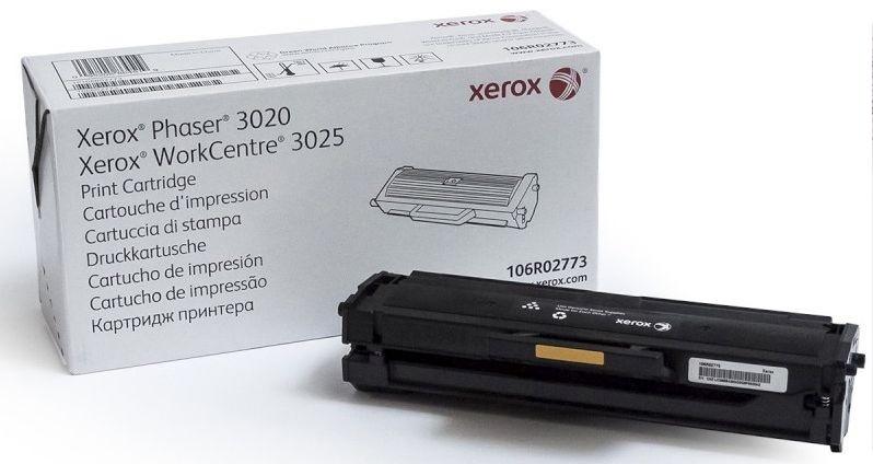 Toner Xerox 106R02773 / Negro 1.5k | 2312 / 106R2773 - Toner Original Xerox 106R2773. Rendimiento 1.500 Páginas al 5%. WorkCentre 3025 & Phaser 3020 