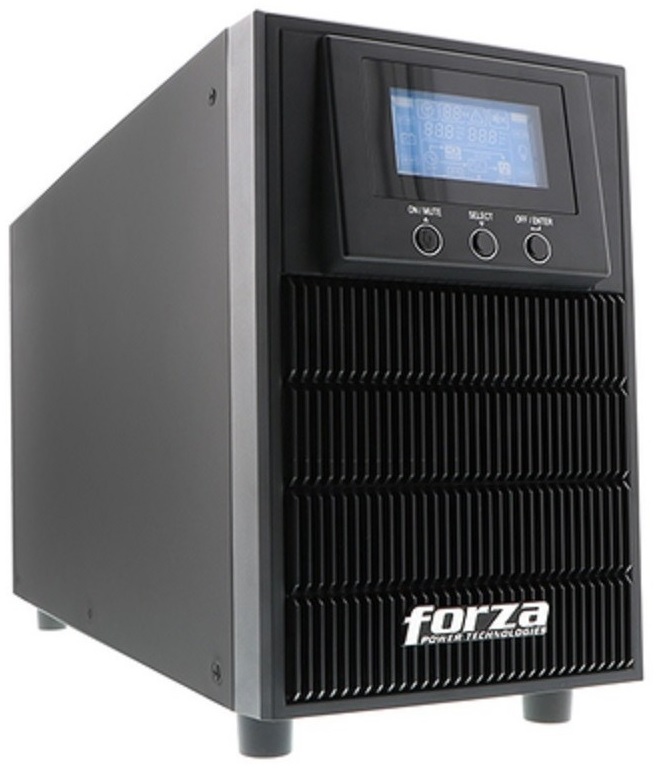  UPS  2KVA - Forza FDC-2000T Online | 2208 - UPS On-Line 2000VA/1600W Torre, Topología: Doble conversión en línea, Forma de onda: Onda senoidal pura, Voltaje: 120V, Tipo de entrada: NEMA 5-15P, Tipo de salida: 4x NEMA 5-20R, USB, SNMP, RS-232