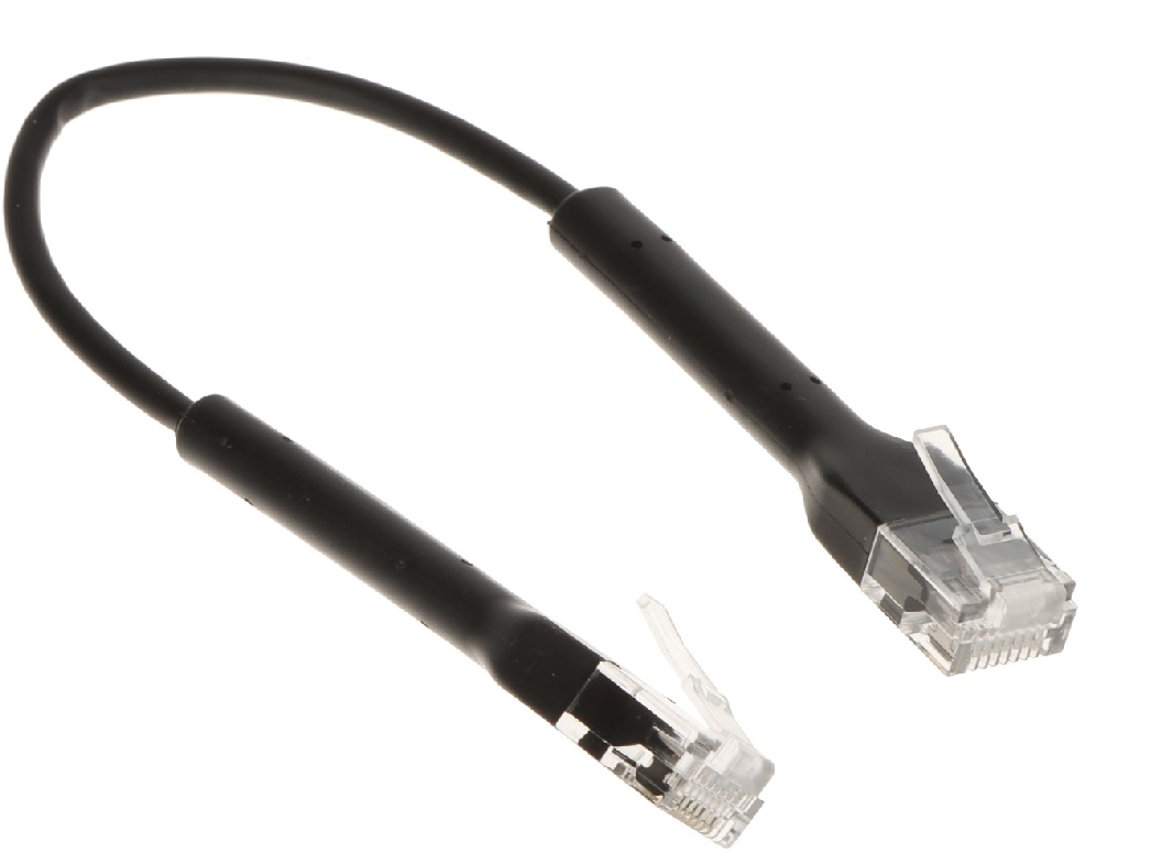 Cable Patch Cord – Ubiquiti UC-PATCH-RJ45-BK | 2110 - Cable de conexión Ethernet UniFi Categoría 6, Longitud: 22 cm, Conectores: 2x RJ45 macho, Compatibilidad: Gigabit Ethernet, Tipo de bota: EtherCON, Diámetro externo: 3 mm, Material: Cobre, Color: Negro