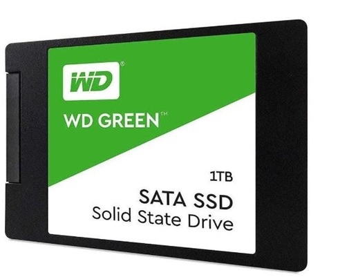 Disco SSD SATA 1TB - WD Green WDS100T2G0A | 2204 - SSD Western Digital, Unidad de Estado Solido, Formato 2.5'', Tecnología SLC, Interface SATA III 6 Gb/s, Velocidad 545 MB/s, MTBF 1000000 horas