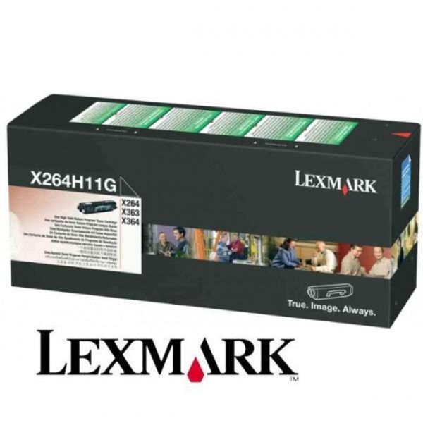 Toner para Lexmark X264 - X264H11G | Original Toner Lexmark X264H11G Negro 