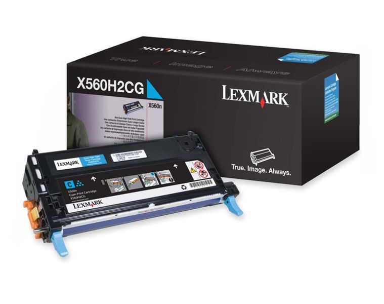 Toner Original - Lexmark X560H2CG Cian | Para uso con Impresoras Lexmark X560MFP Lexmark X560H2CG  Rendimiento Estimado 10.000 Páginas con cubrimiento al 5%