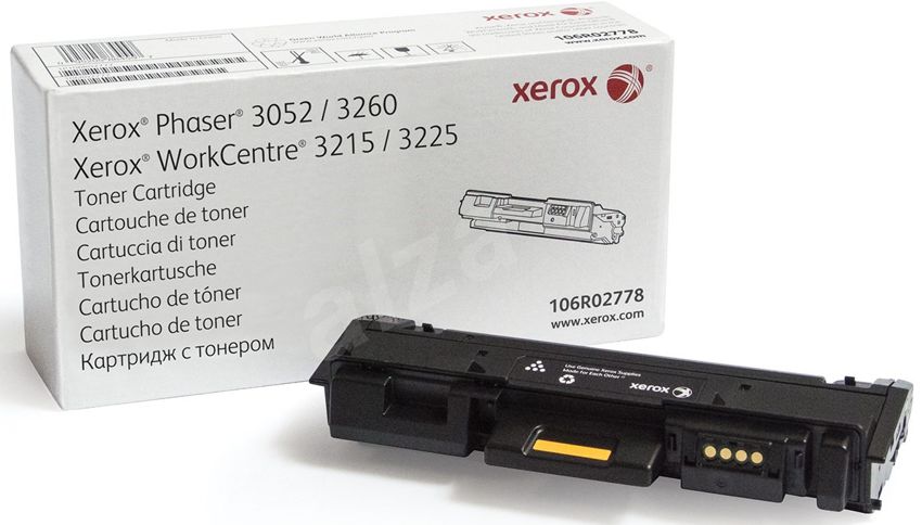 Toner Xerox 106R02778 / Negro 3k | 2312 / 106R2778 - Toner Original Xerox 106R2778 Negro. Rendimiento 3.000 Páginas al 5%. Phaser 3260, WorkCentre 3215 3225 