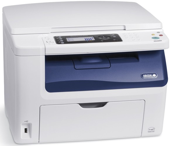 Xerox WorkCentre 6025: Fotocopiadora Laser Color, Funciones: Impresora - Copiadora - Escáner, 12ppm Negro, 10ppm Color, 2.400dpi, Ram 256MB, Conectividad: USB 2.0 & Wi-Fi, Bandeja: 1x 150h, Garantía 1 Año en Sitio