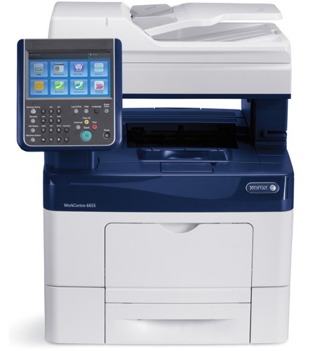 Xerox WorkCentre 6655: Fotocopiadora Laser Color, Funciones: Impresora - Copiadora - Escáner - Fax, 35ppm, 2.400dpi, Duplex Impresión, Ram 4GB, Conectividad: USB 2.0 & LAN Port Gigabit, Bandeja: 1x 550h, Garantía 1 Año en Sitio