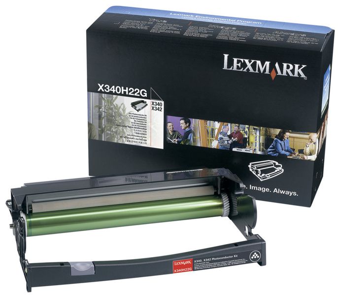Kit Fotoconductor para Lexmark X340 - X340H22G | Original Photoconductor Kit Lexmark X340H22G. Rendimiento Estimado 30.000 Páginas con Cubrimiento al 5%. X340H22G