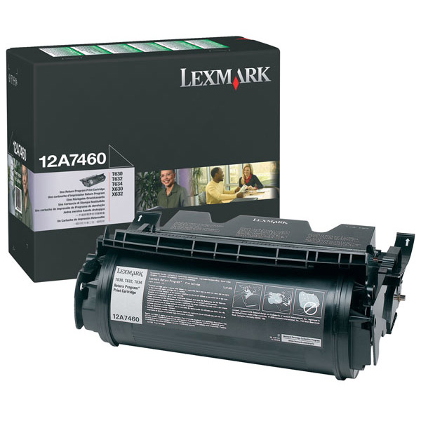 Toner para Lexmark T630 - 12A7460 | Original Toner Lexmark 12A7460 Negro 